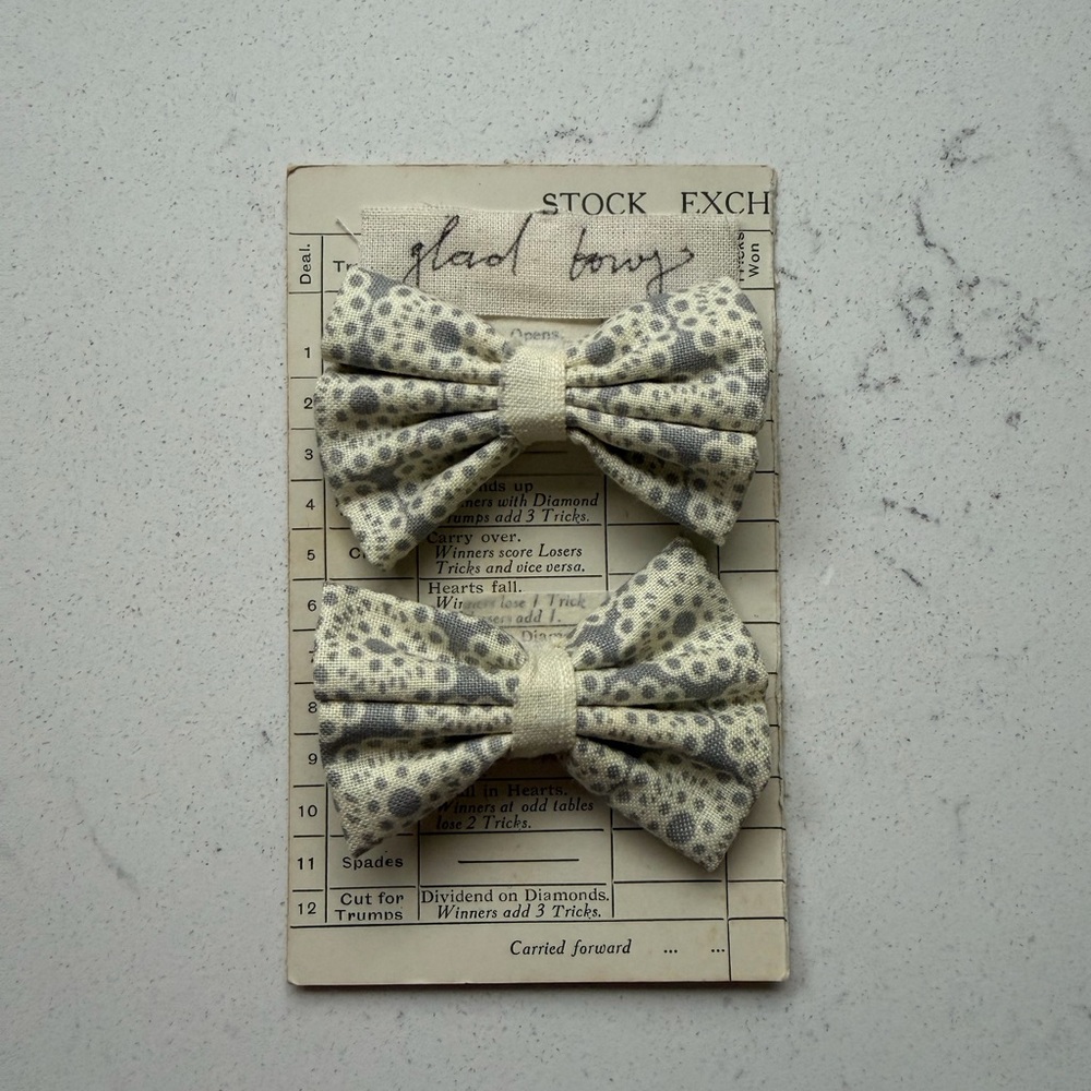Baby Toddler Floral Bow Hair Clips - Set of 2